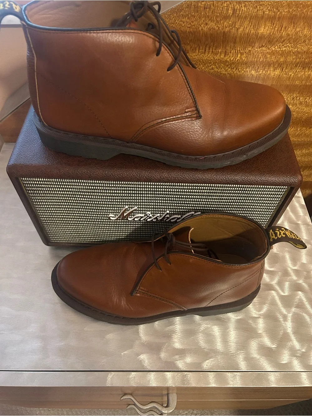 Dr. Martens Classic Men's Brown Leather Chukka Boots